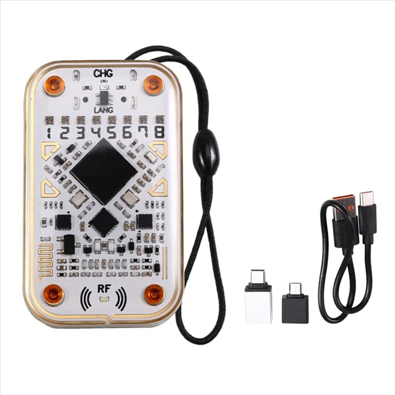 B29C- Portachiavi con lettore di chip intelligente RFID portatile, Chameleon Ultra+3XT5577, lettura e scrittura NFC, decodificatore di schede 125K 13,56M