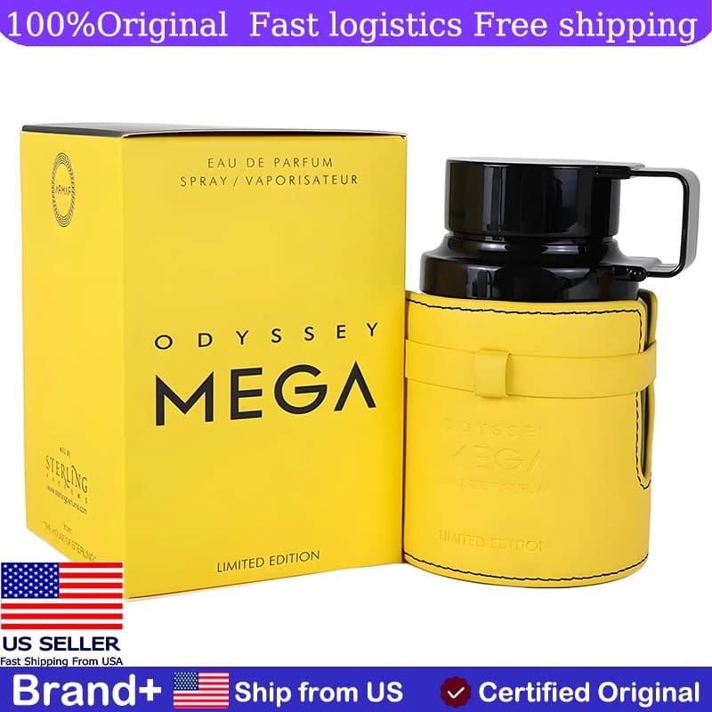 Armaf Odyssey Mega Limited Edition Eau De Parfum Spray da Uomo 3.4 Ounce, Colonia Persistente, Profumo Arabo da Donna Portatile