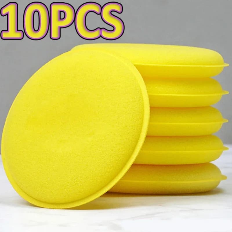 1/10pcs Auto Rotonda Ceretta Polacco Spugne Pulizia Auto Lucidatura Spugne Auto Strumenti di Dettagli Auto Accessori Auto Cera Schiuma di Lavaggio Auto