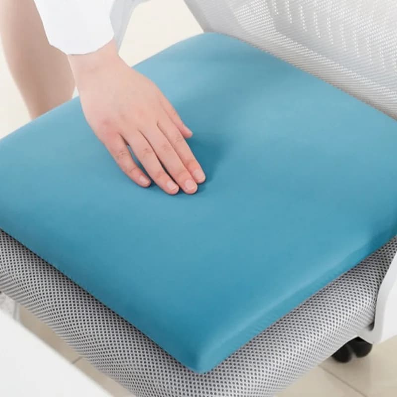 Cuscino per Sedia in Memory Foam Traspirante per Ufficio, Studenti e Guida, Cuscino Quadrato