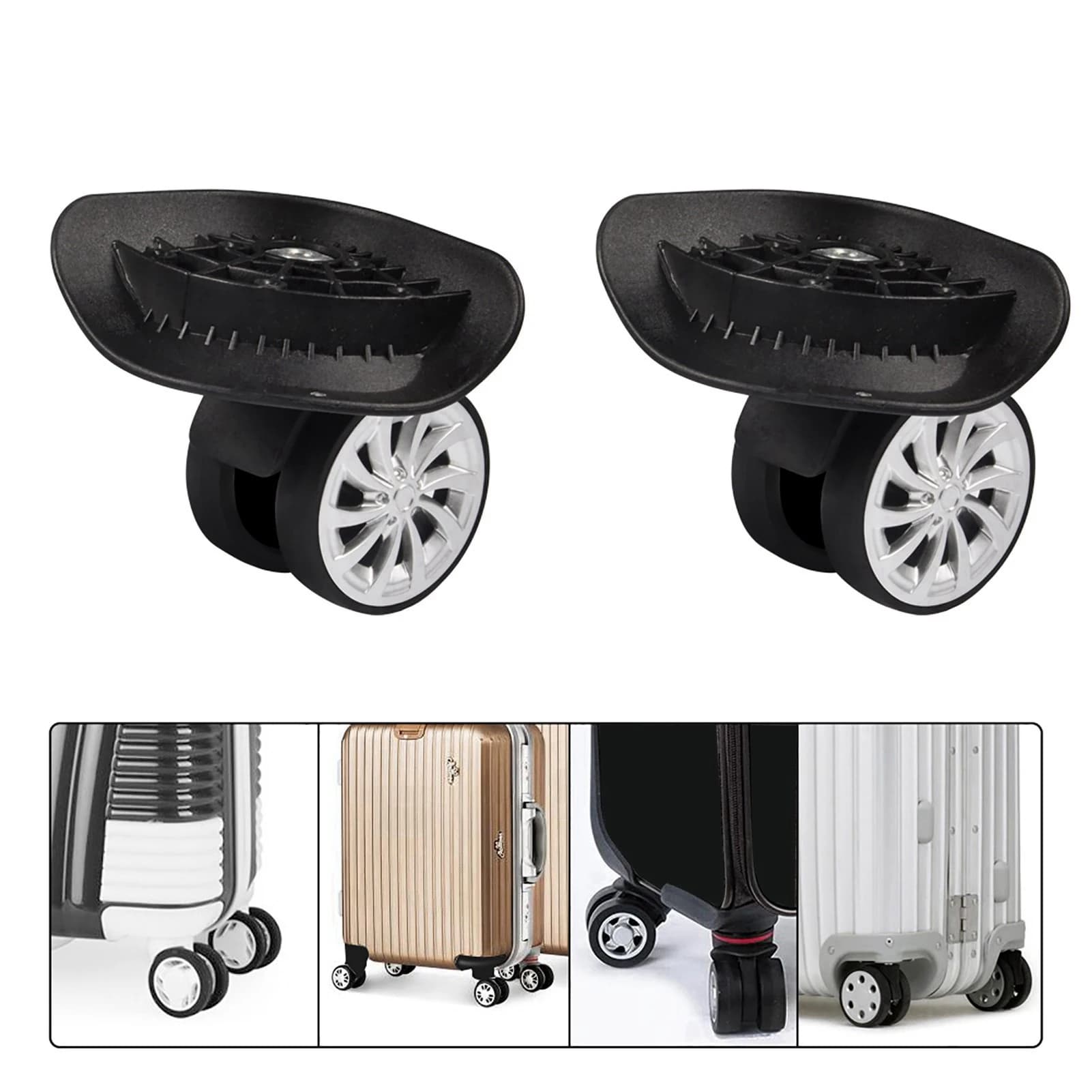 Suitcase Replacement Wheels Luggage Wheel Swivel Wheel Replacement Luggage Travel Suitcase Wheels Plastic