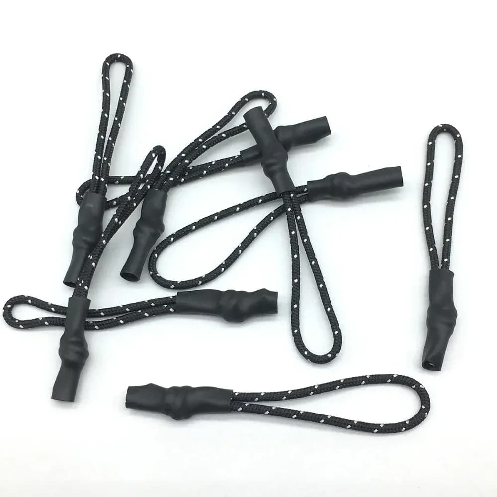 Estrattori per cerniera in corda di poliestere da 10 pezzi, cursore per cerniera, corda di estensione, zaino per indumenti, comodi estrattori per cerniera