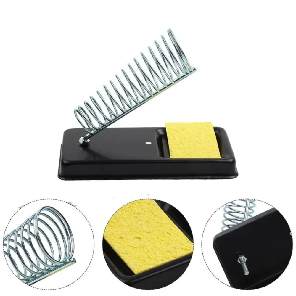Supporto Portatile per Saldatore, Base Staccabile Fai-da-Te, Telaio in Metallo Resistente alle Alte Temperature, Set di Strumenti per Saldatura