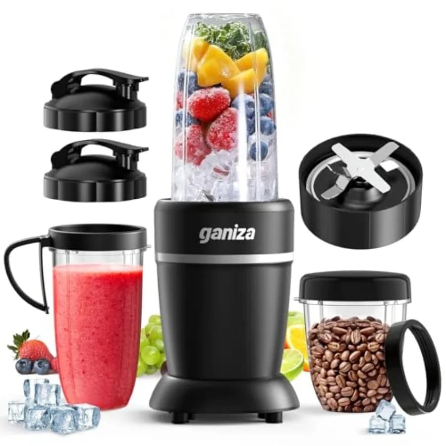 Frullatore per Smoothie, Set da 14 Pezzi, Frullatore da Cucina Max 1300W, Frullatori Portatili per Frullati, Tritaghiaccio e Altro