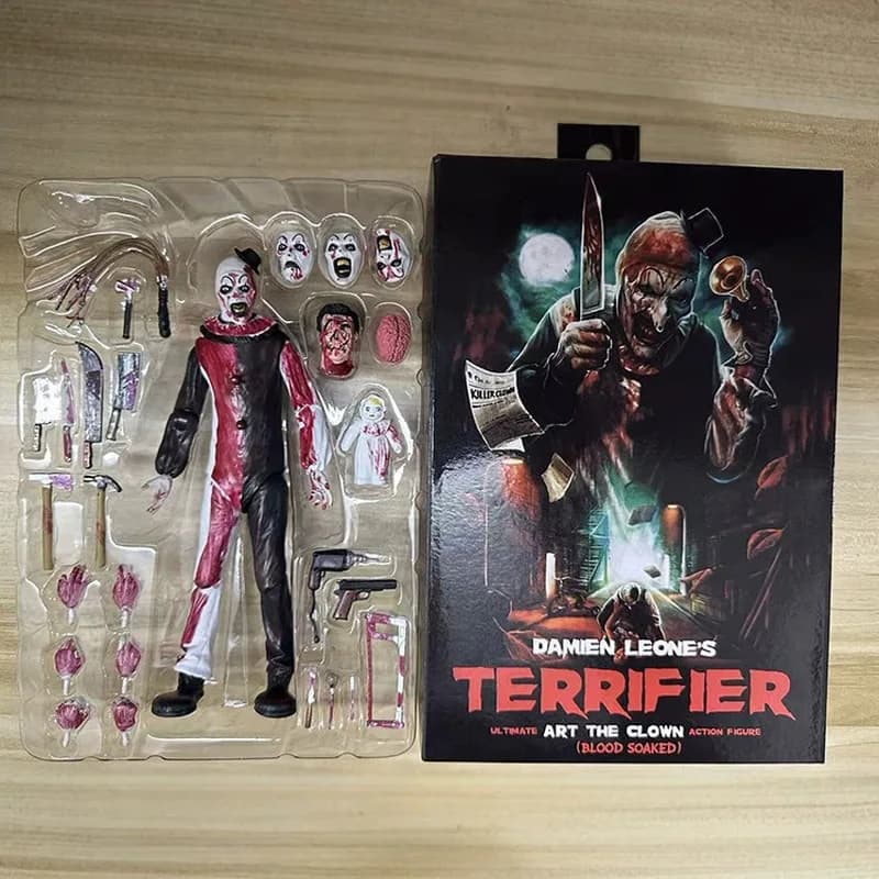 Neca Terrifier Ultimate Art The Clown Blood Soaked, action figure da collezione da 7 pollici, modello horror per collezionisti adulti