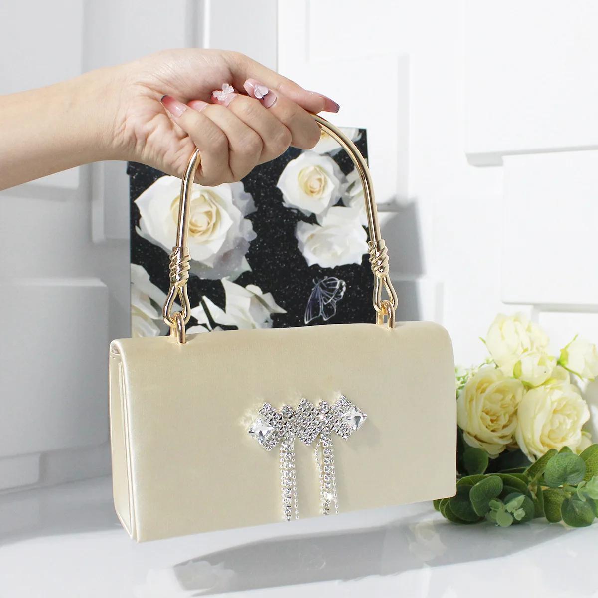 Borsa da pranzo alla moda, borsa a catena squisita di lusso leggera