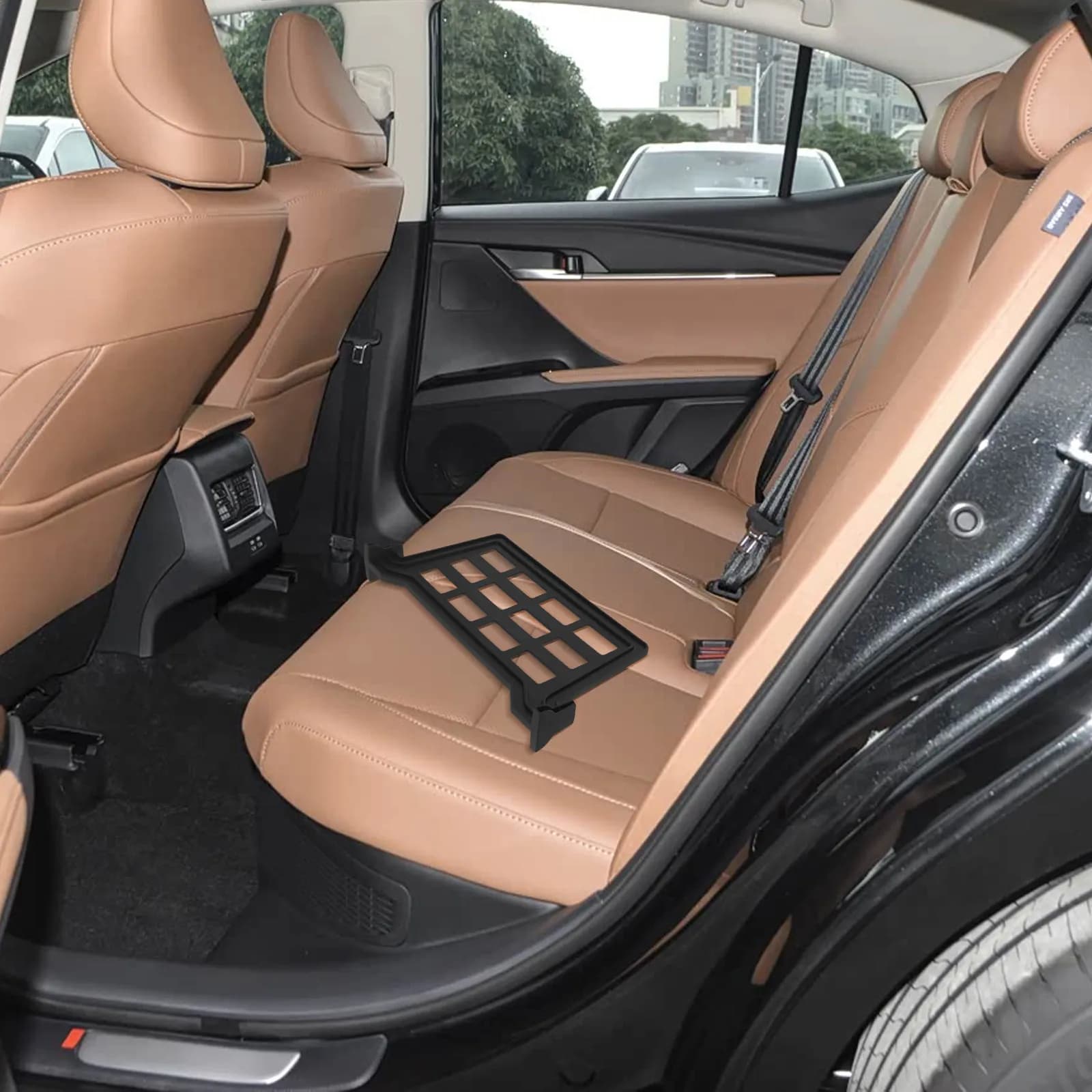 Rear Under Seat Storage Divider Panel Non Slip Car Seat Storage Compartment Organizer Vehicle Interior Cargo Partition Travel