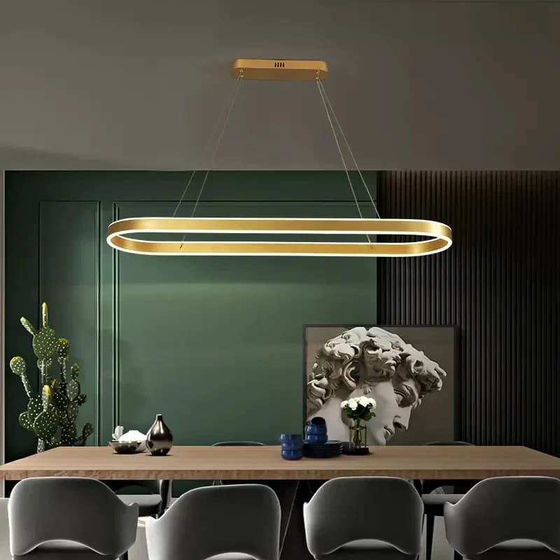 Lampade a sospensione moderne ad anello a Led dimmerabili per la cucina tavolo da ufficio sala da pranzo lampadario arredamento minimalista illuminazione lustri apparecchio
