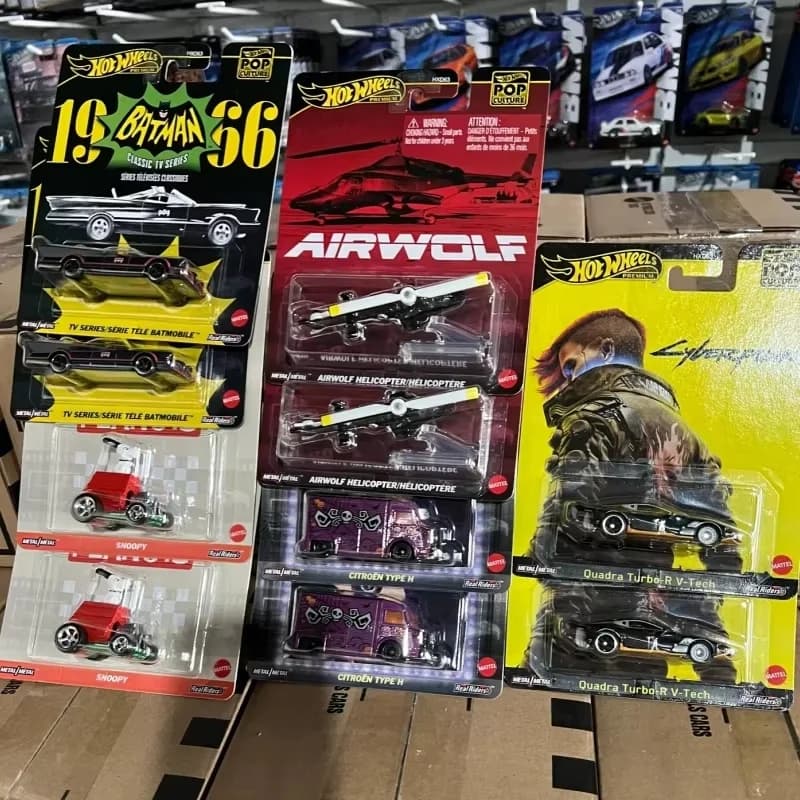 Genuino Hot Wheels Hxd63 Collezione di Cultura Pop Serie Stranger Things Godzilla Ritorno al Futuro Forza Matrix Giocattoli Auto Regali