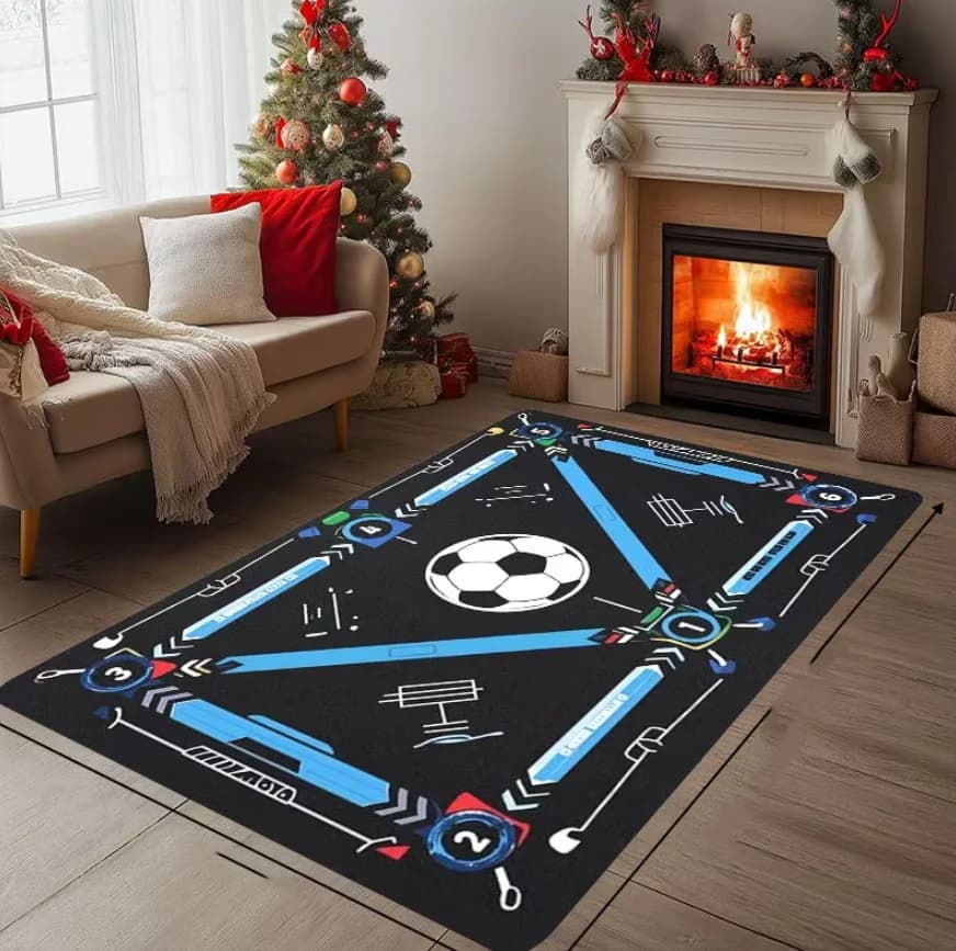 Football table mat, sports table mat, children's play mat, game area mat