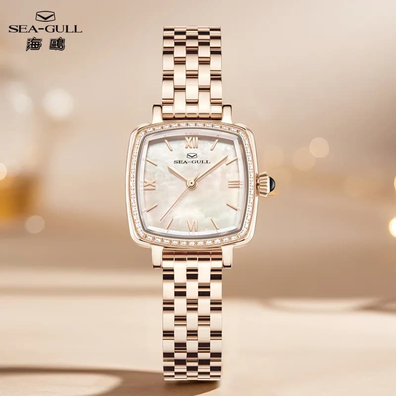 Seagull serie Oriento quadrante in madreperla cassa con intarsio di diamanti orologio da donna orologi meccanici automatici di lusso moda 1082L nuovo