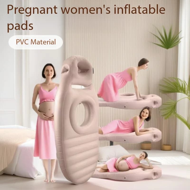 Tappetino da yoga a forma di O per donne in gravidanza, materasso gonfiabile, cuscino per la gravidanza e il sonno.