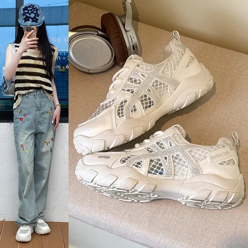 Sandali Sportivi Casual da Donna Estate 2026, Scarpe da Corsa Traspiranti con Suola Morbida, Calzature Comode per Esterni