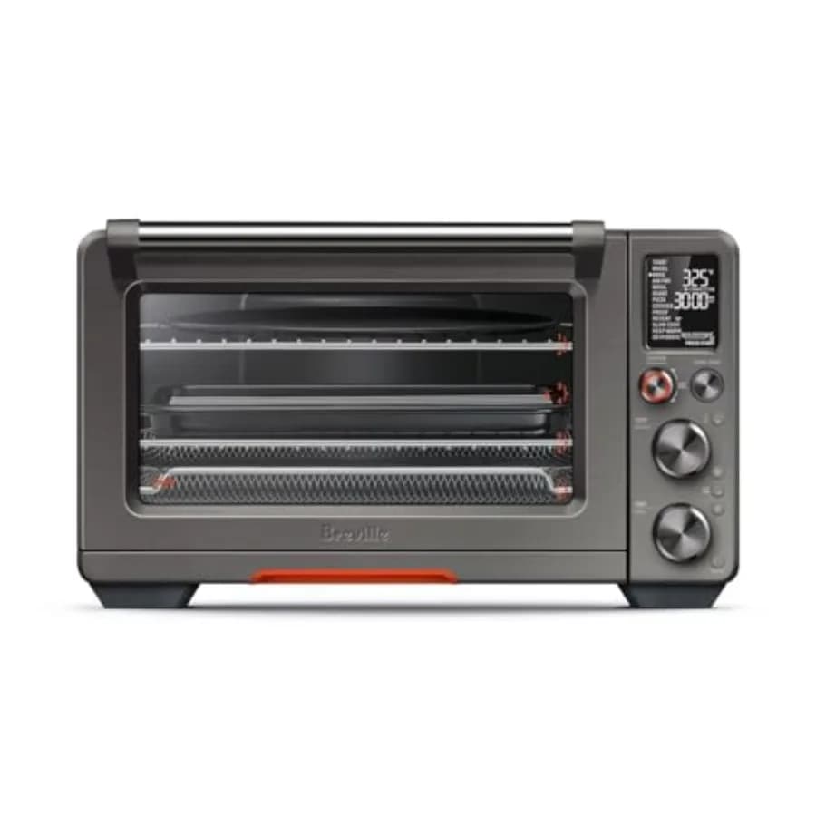 Smart Bench Oven with Black Stainless Steel Air Pro Fryer for Kitchen, with Quick Heating and Energy Efficiency Design