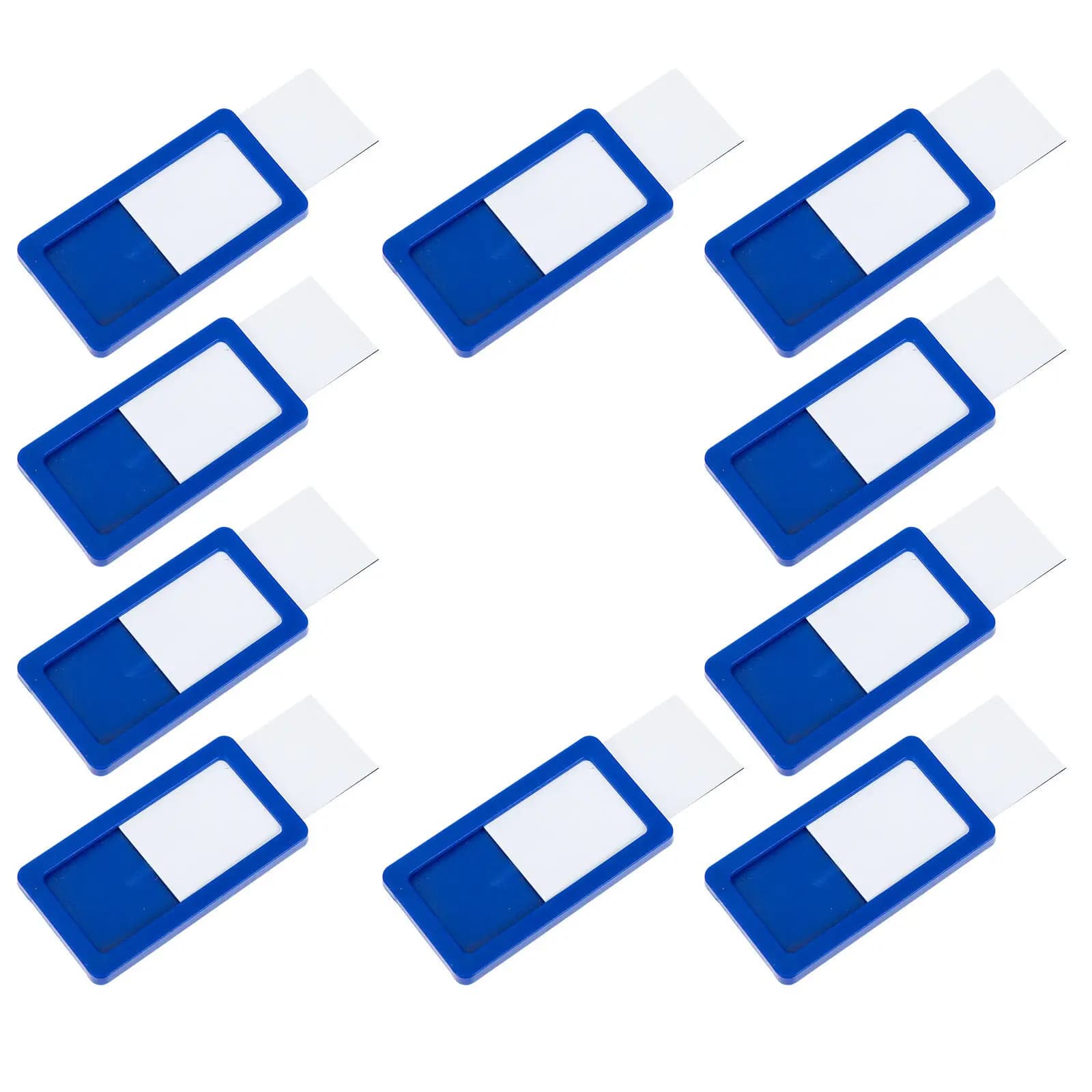 Porta carte magnetiche da 10 pezzi, versatile ed efficiente per l'inserimento di foglietti su frigoriferi, lavagne, armadietti e etichette per scaffali