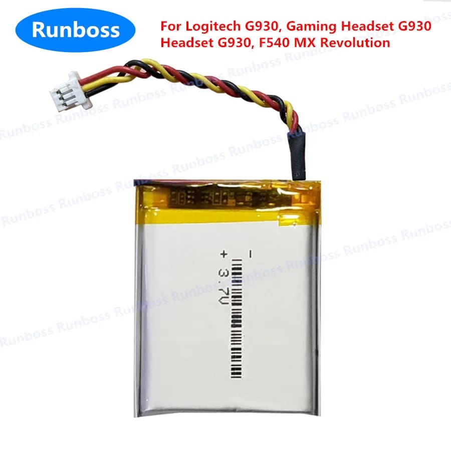 New battery 533-000018 F12440097 L-LY11 for Logitech G930, G930 gaming headphones, G930 headphones, F540 MX Revolution