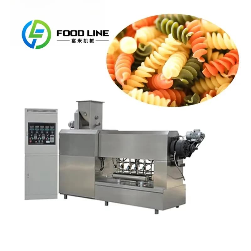 Industrial Pasta Production Line Macaroni Extruder Machine For Sale High Efficiency Making Equipment commercial automatic