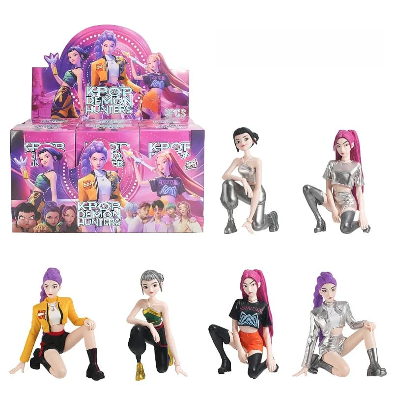 KPOP Hunt Witch Group Blind Box Doll Lumi Mira Zoe Figure Toy Model Desktop Ornament Collection Gift for Girls Fans girls toy
