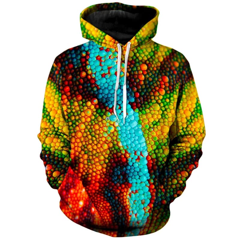 2024 Spring And Autumn New Men's Fashion 3D Digital Printing Hooded Sweatshirt Hoodie Loose Casual Daily Street Sweater Pullover