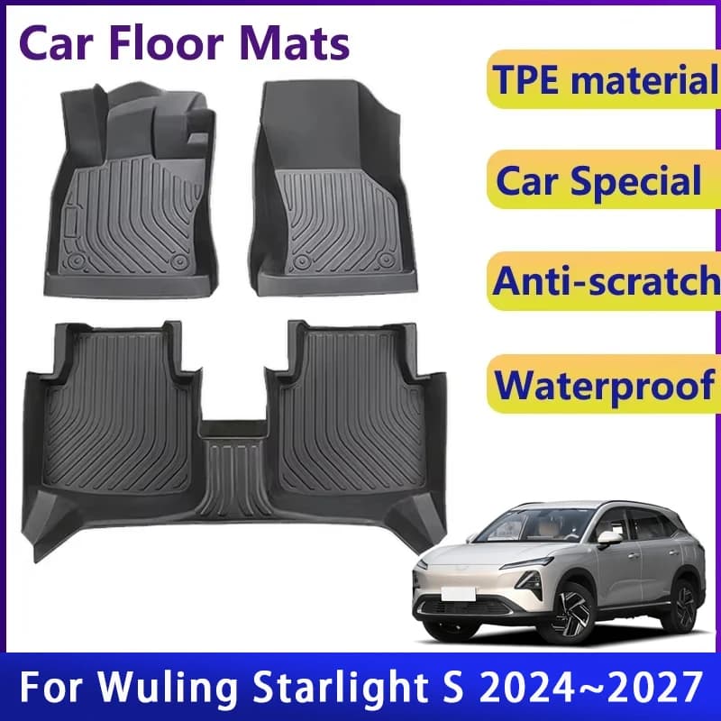 Tappetini Auto Impermeabili per Wuling Starlight S Chevrolet Captiva EV/PHEV F510S 2025~2027, Coperture per Piedi LHD, Accessori Auto