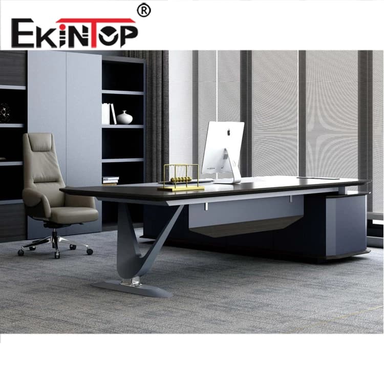 Ekintop Hydraulic Disassembling Height Adjustable Folding Standing Recessed Monitor Mm Industries Computer Desk