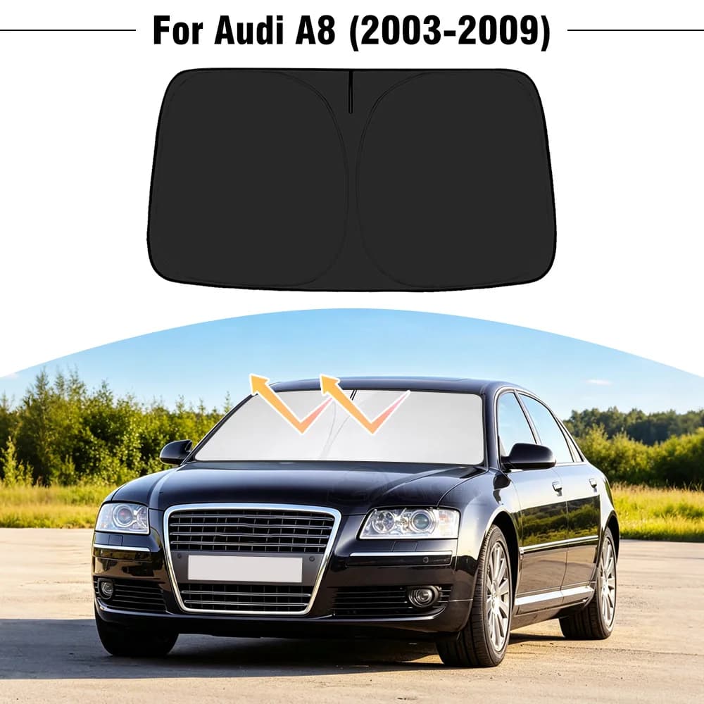 Parasole per Parabrezza Auto Audi A8 2003-2009, Copertura Protettiva UV per Finestrino Anteriore, Accessori