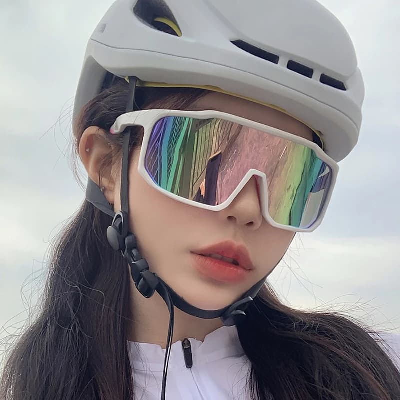 Moto Hot Cool Protezione UV Occhiali da sole da ciclismo per donna Uomo Moda Snowboard Occhiali da sci Motoslitta Sci Pattinaggio Sport