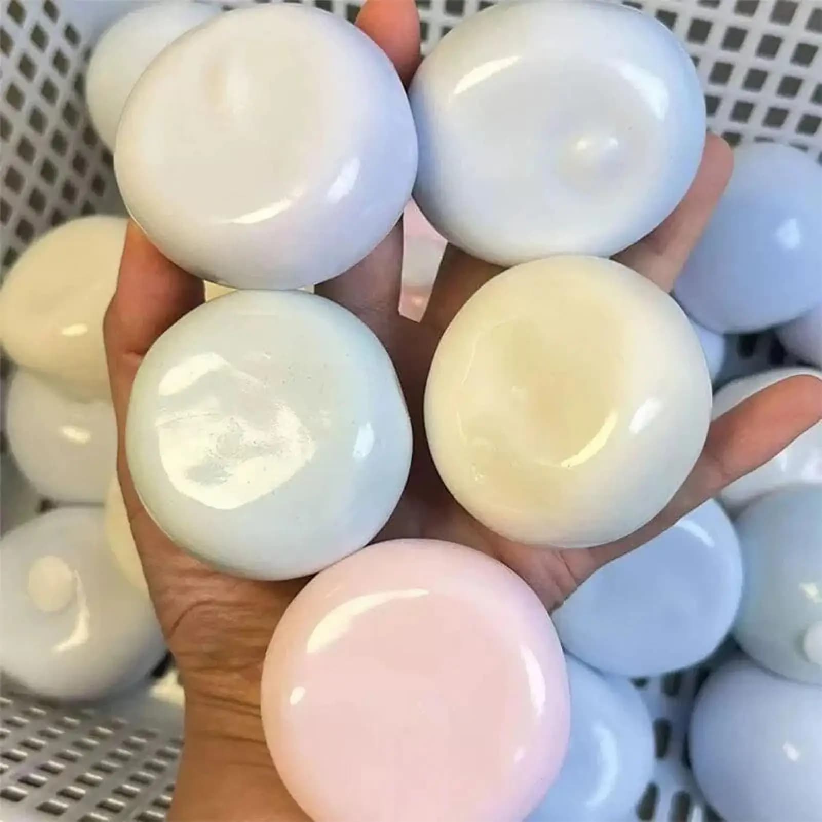 Giocattoli Antistress per Bambini in TPR Morbido, Realistici e Carini, Palline Elastici da Spremere per Alleviare lo Stress