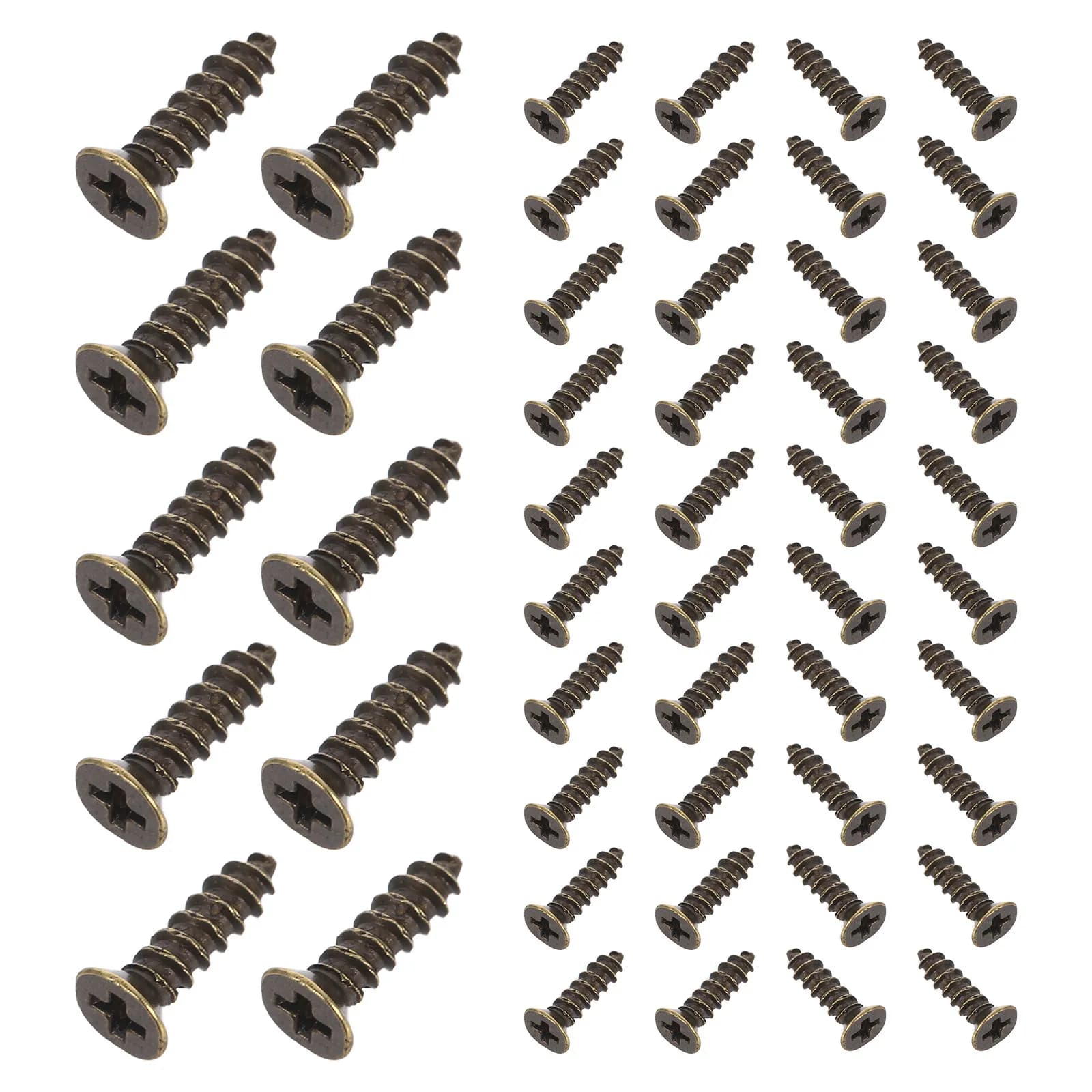 900Pcs Self-Tapping Electric Guitar Screws Vintage Style Pick Guard Mounting Scratch Plate Bass Repair Pick Guard Screws