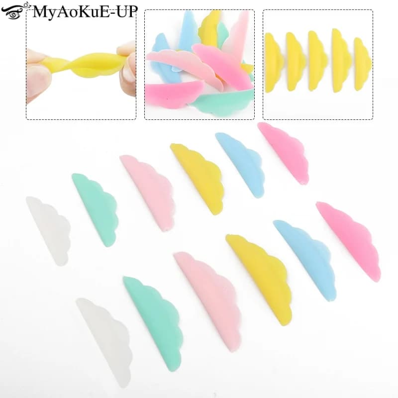 5 pairs Eyelash Lift Kit Silicone Eyelashes Perm Pad Eyelash Extension Elevator Shield 3D Eyelash Bigodino Applicator Makeup Tools