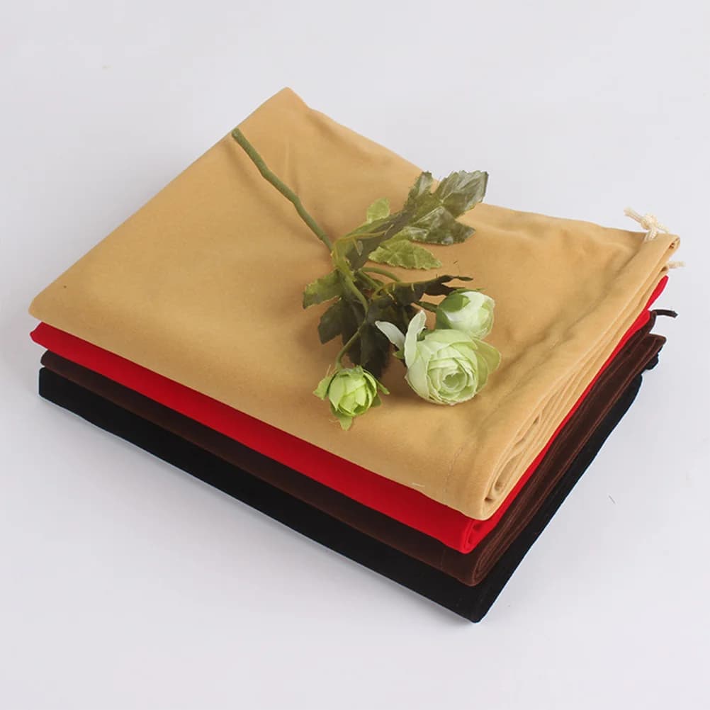 5 Pieces of Bags for Hair Dryer 25x10 Cm, Bags with Multifunctional Black Coulisses in Soft Material for Gifts and Jewelry