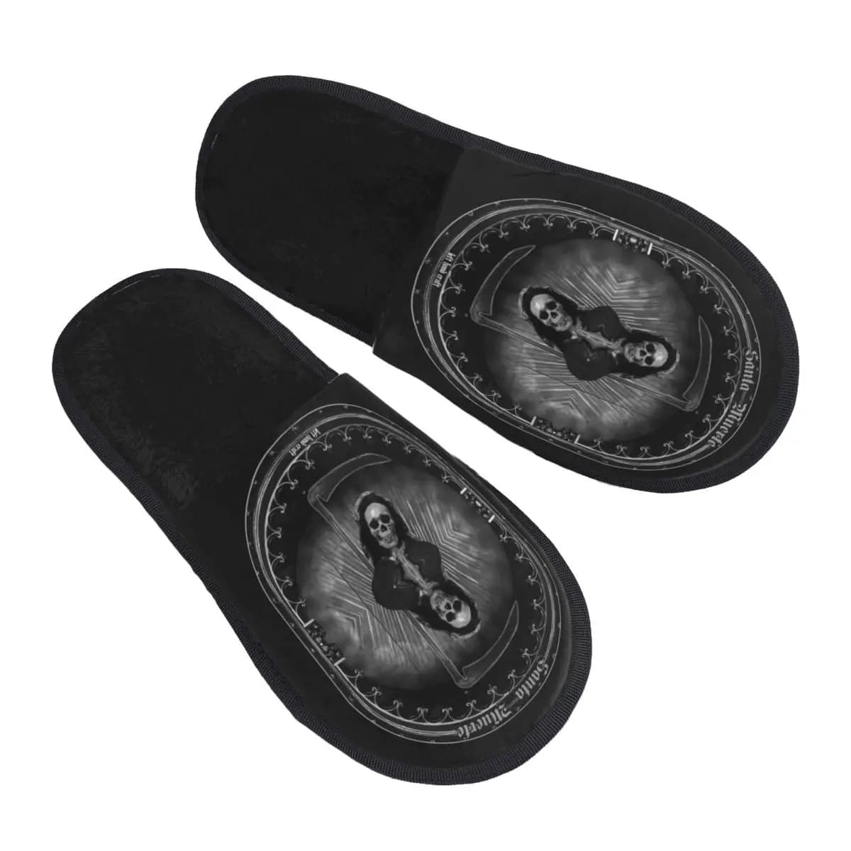 Santa Muerte guest Slippers for home slippers with custom print for women spa