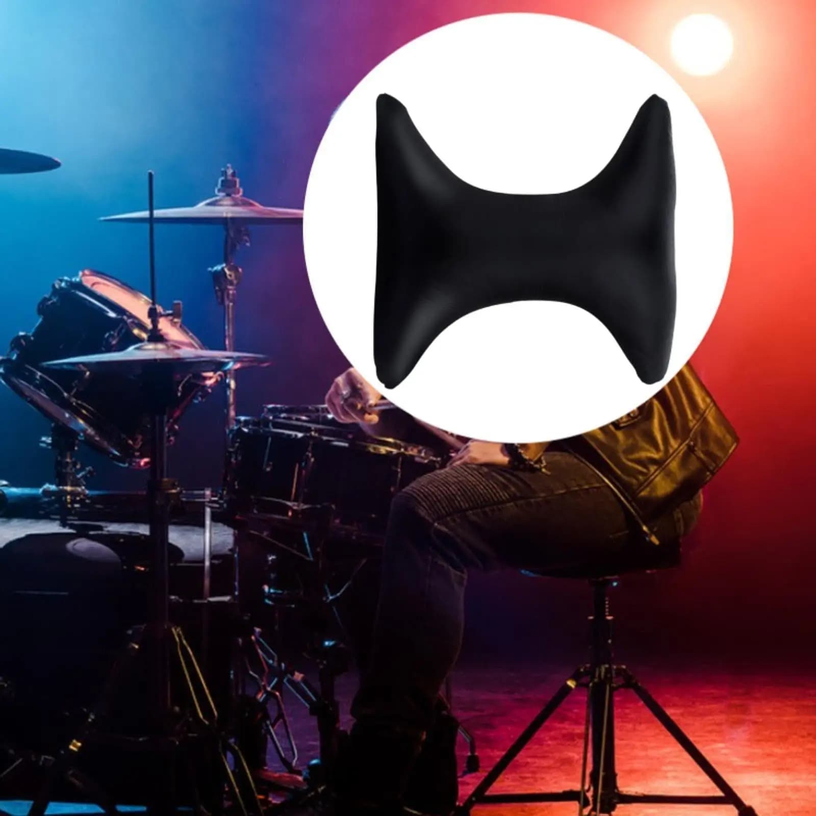 Cuscino per tamburo fonoassorbente Cuscino per batteria multifunzione fonoassorbente Cuscino muto per grancassa per accessori per strumenti a percussione