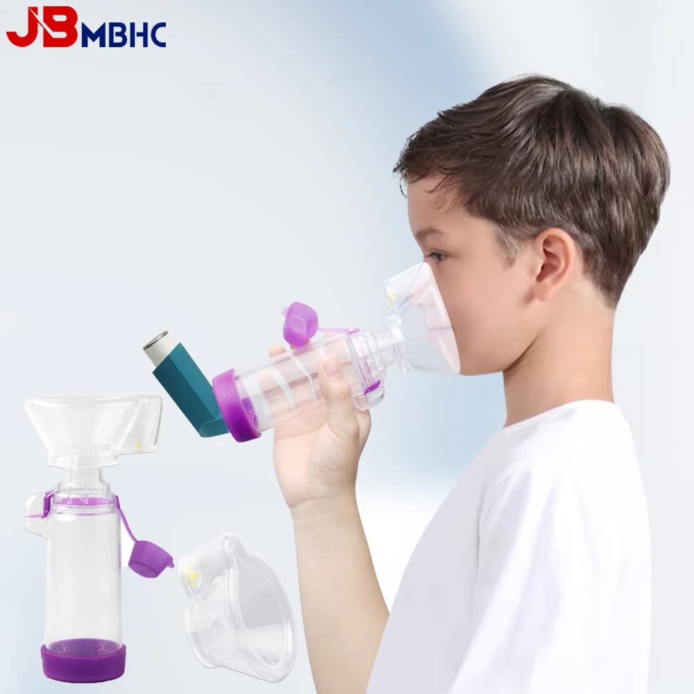 Inalatore portatile Tazza Nebulizzatore universale Distanziatore Nebbia Serbatoio di stoccaggio Atomizzatore Asma Spacer Camera Dispositivo medico per adulti per bambini