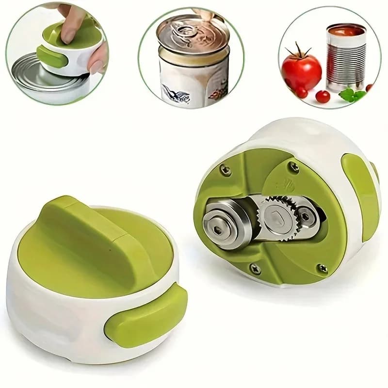 Portable Manual Can Opener Beer Can-do Compact Mini Can Opener Kitchen Gadgets Tool Easy Twist Release Safety Open Jar