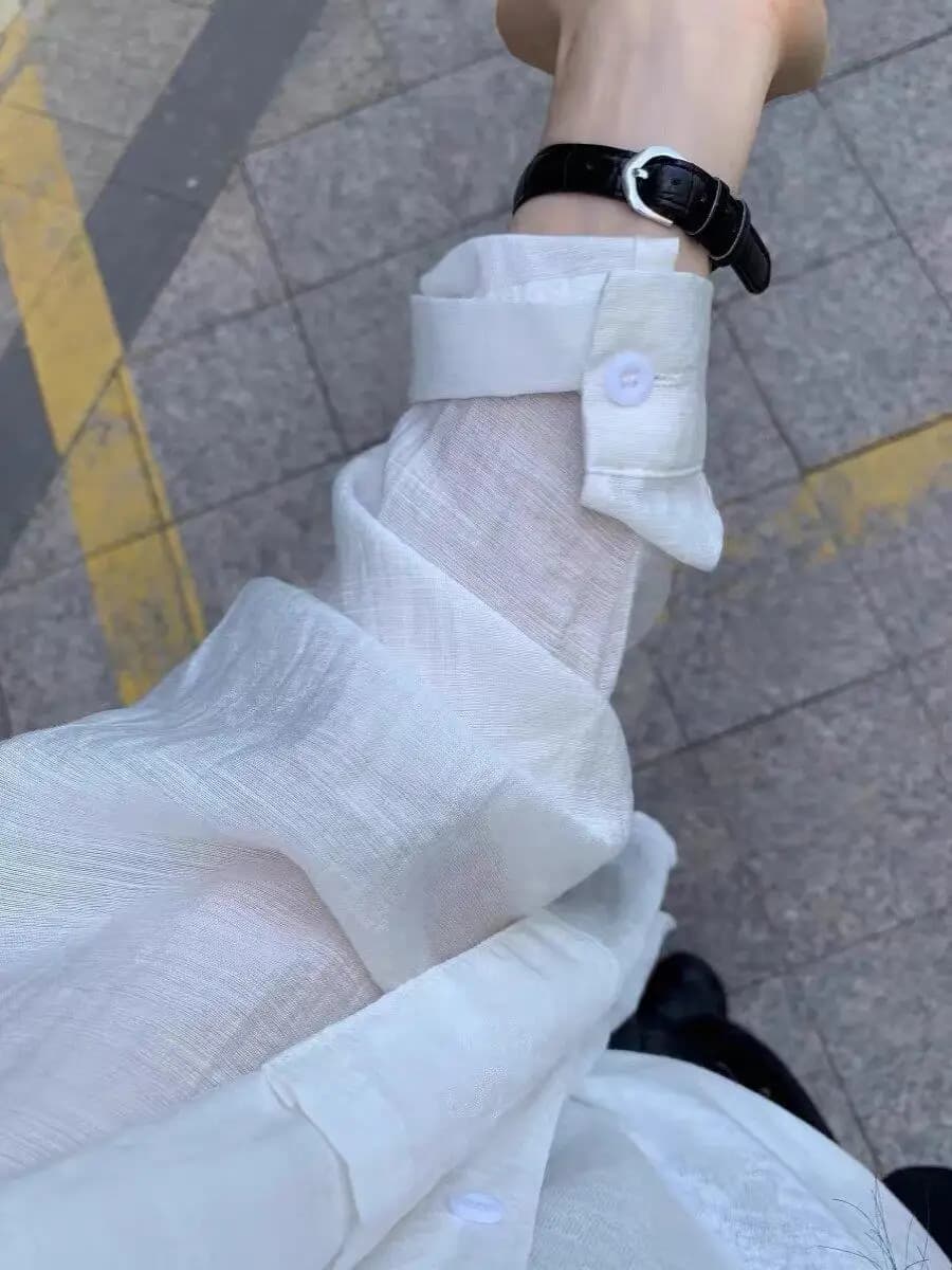 Korean Style White Sun Protection Shirt Jacket Women's Thin Summer New Shirt Elegant Versatile Top Quality Material Short Sleeve
