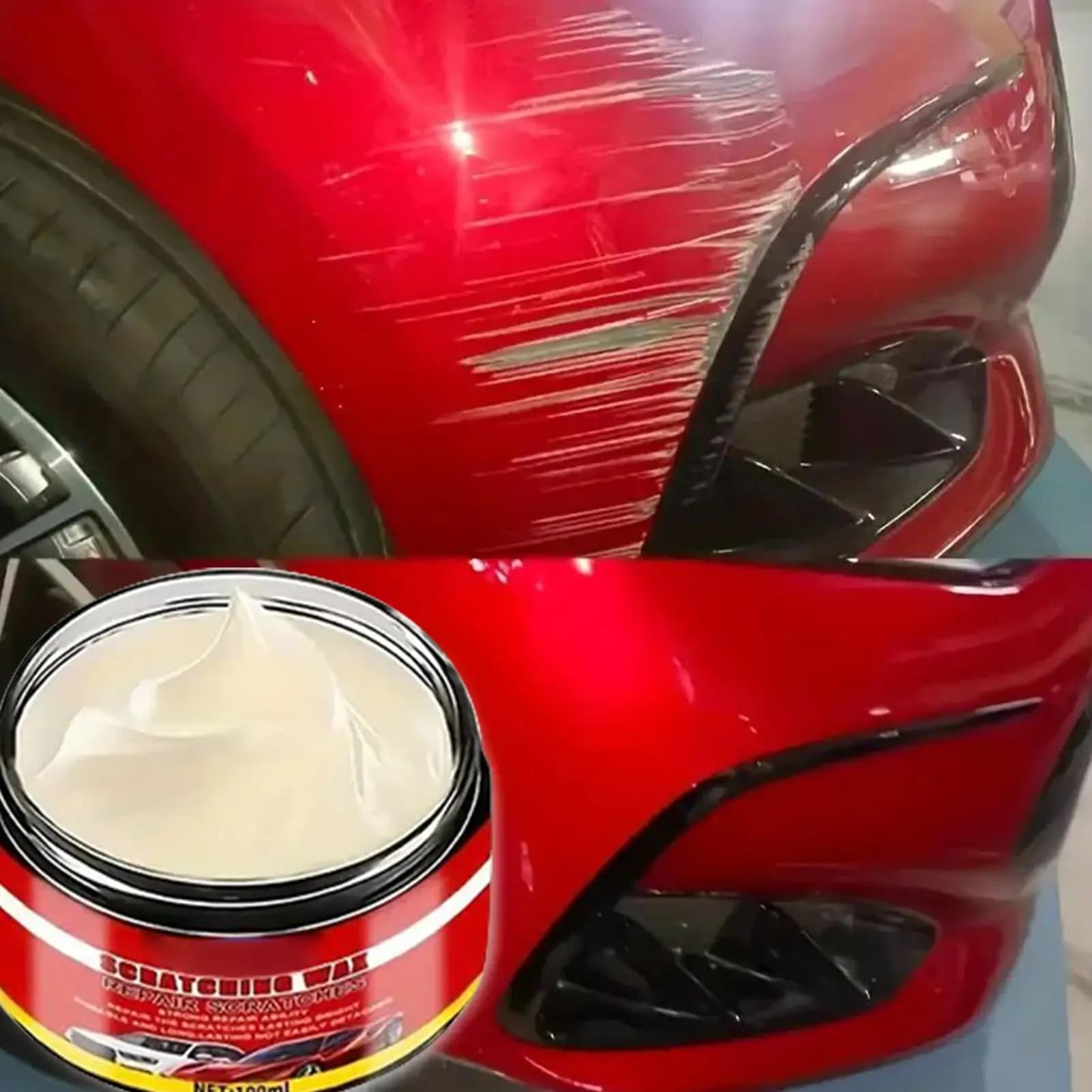 Agente lucidante nano per la rimozione dei graffi auto, adatto a vari colori di vernice per auto, cera per riparazione graffi e ripristino superfici