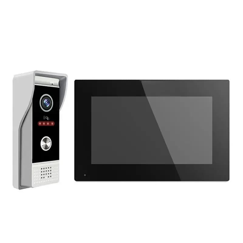 B29C-Wired Video Doorbell Apartment Intercom 7In Full Touch Monitor System TUYA Wifi Home Video Intercom Door Phone Kits EU Plug