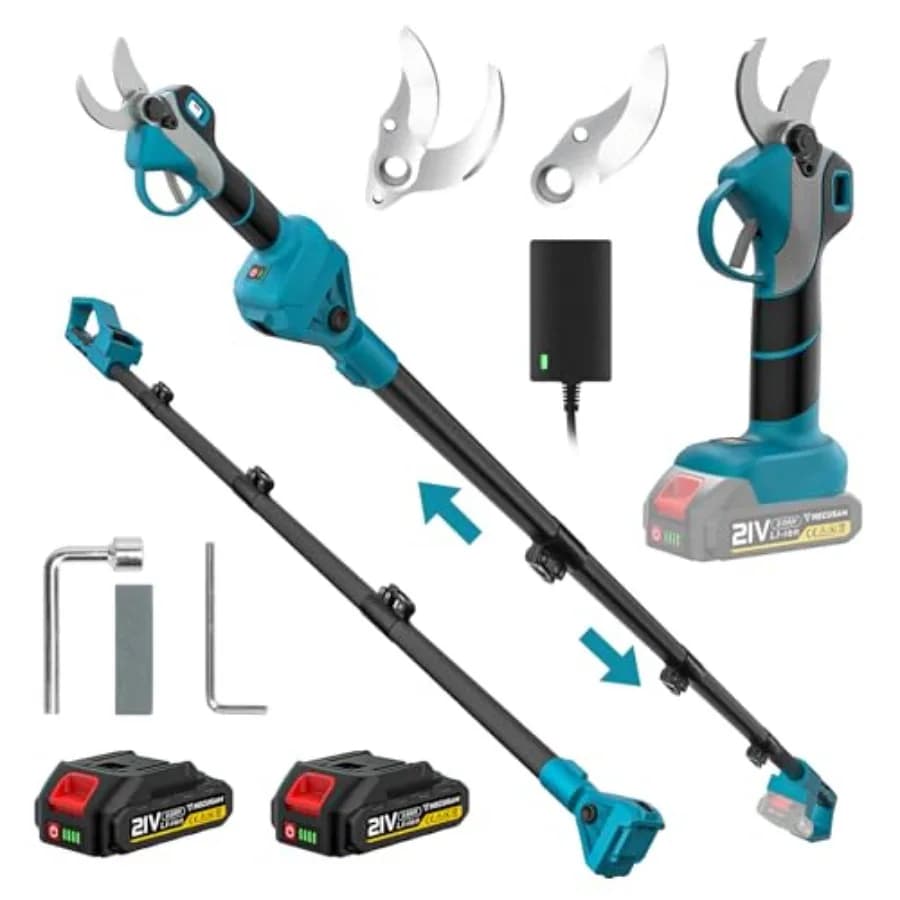 1000W Brushless Wireless Power Supply 2-in-1 with Extensible Auction up to 14FT, Cutting Diameter 1.4, Blade SK5 2