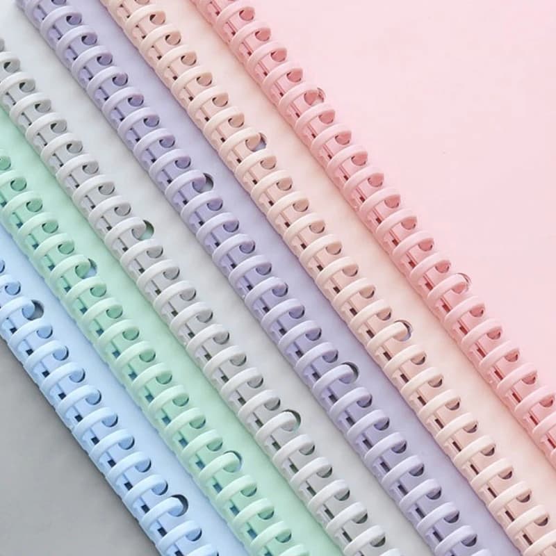 1Pc Morandi Colore 30 fori Anello raccoglitore in plastica a fogli mobili per A4 A5 B5 Notebook Riviste Cartella di file Clip Forniture per rilegatura per ufficio