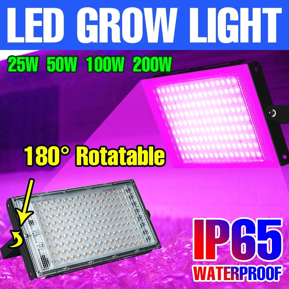 200W LED Grow Light Full Spectrum Plant Cultivation Lamp Indoor Vegetables Flower Succulents Seedings Hydroponics Fill Lighting