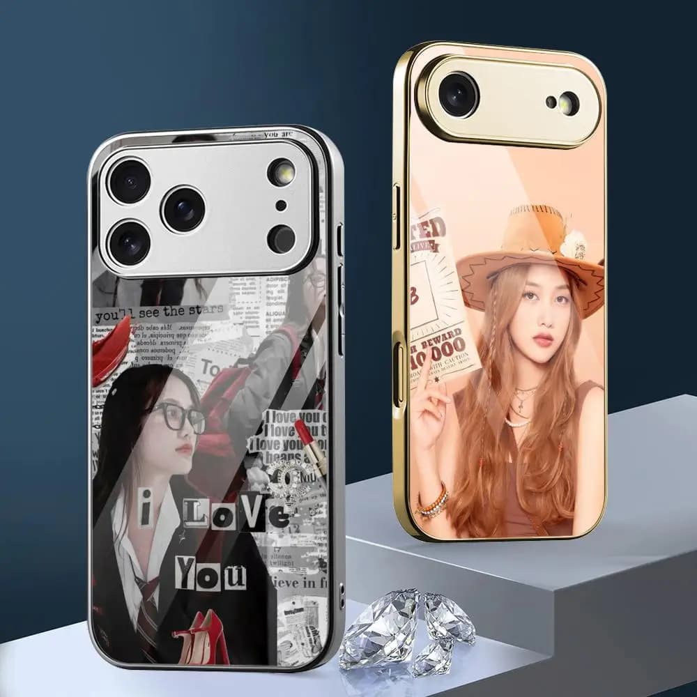 Custodia per telefono F-Freen S-Sarocha Thai Actress per iPhone 17 16 15 14 13 12 Pro Max Plus, antiurto con paraurti in metallo galvanizzato