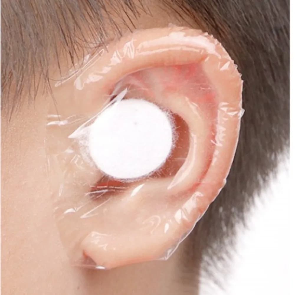 10 Pieces of Plastic Acrylic Protections Waterproof for Children and Adults, Protective Headphones Disposable for Swimming, Wall decals
