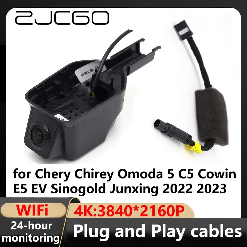 ZJCGO 4K Wifi 3840*2160 DVR Dash Cam Video recorder for Chery Chirey Omoda 5 C5 Cowin E5 EV Sinogold Junxing 2022 2023