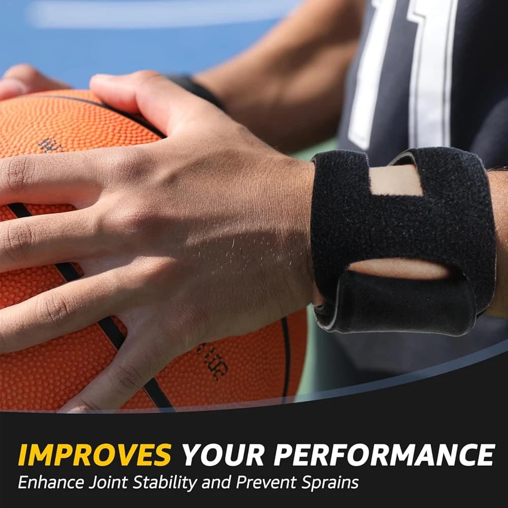 Supporto per tutore da polso sportivo da 1 pezzo per lacrime TFCC, supporto per mano con cinturino da polso a compressione per allenamento, basket, tennis, sollevamento pesi