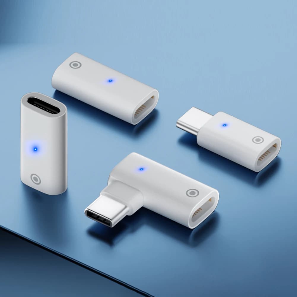 Connettore caricabatterie professionale, convertitore di ricarica, adattatore plug and play con indicatore luminoso per Apple Pencil di prima generazione