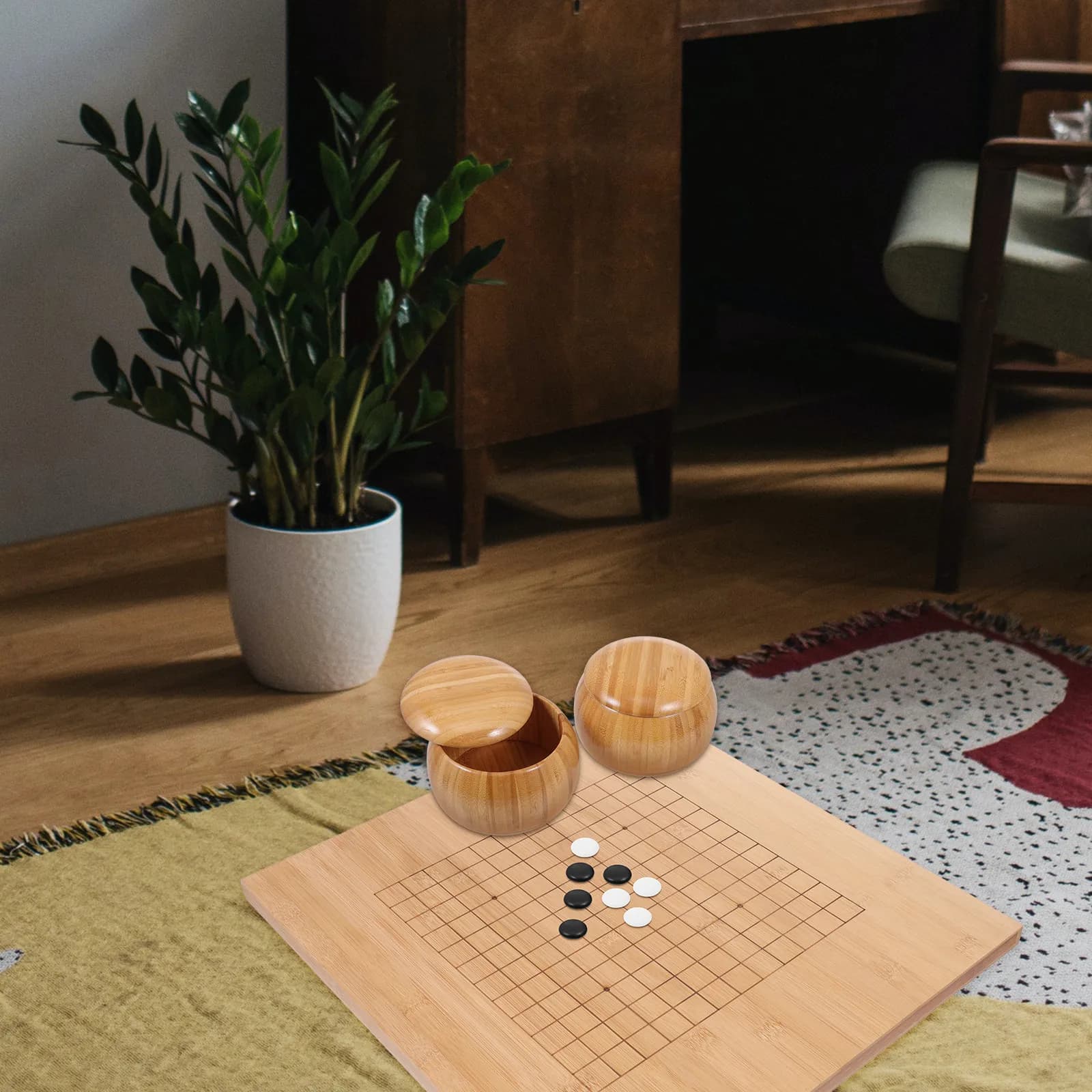 2 Bags Convenient Go Chess Pieces Game Stone Supply Fine Workmanship Small Ceramic Craft Stones Easy Store