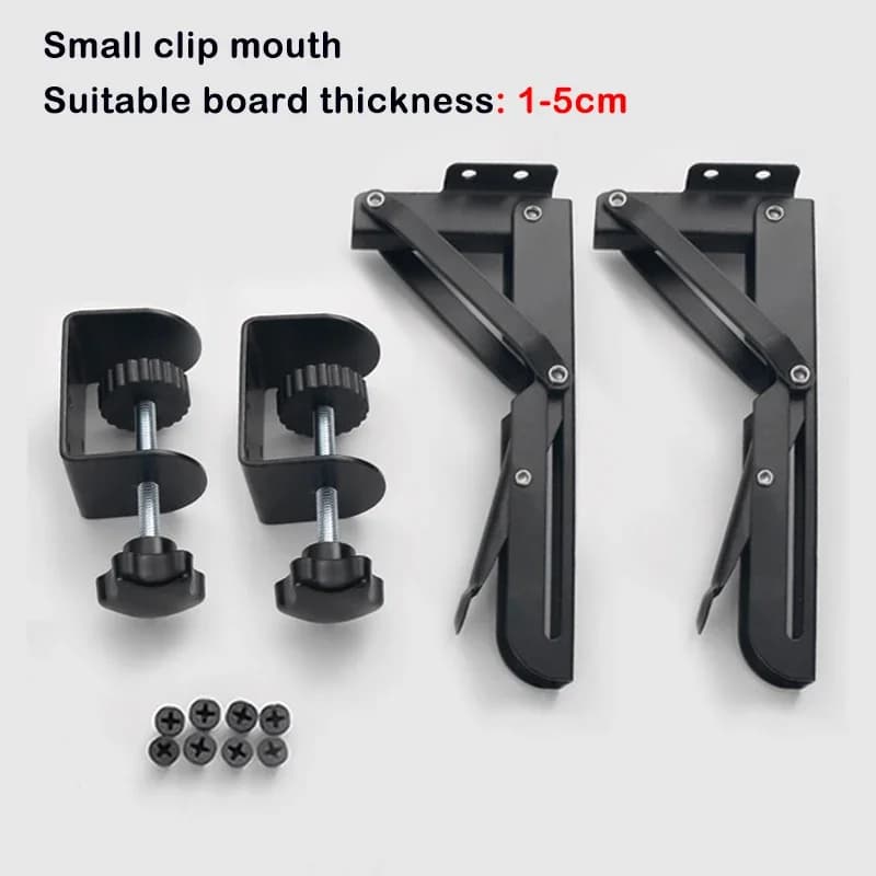 Clip per supporto da scrivania fai-da-te Kit di estensione parti Vassoio tastiera Tappetini per mouse Regolazione ergonomica dell'altezza Robusto sotto la scrivania per strumento portatile