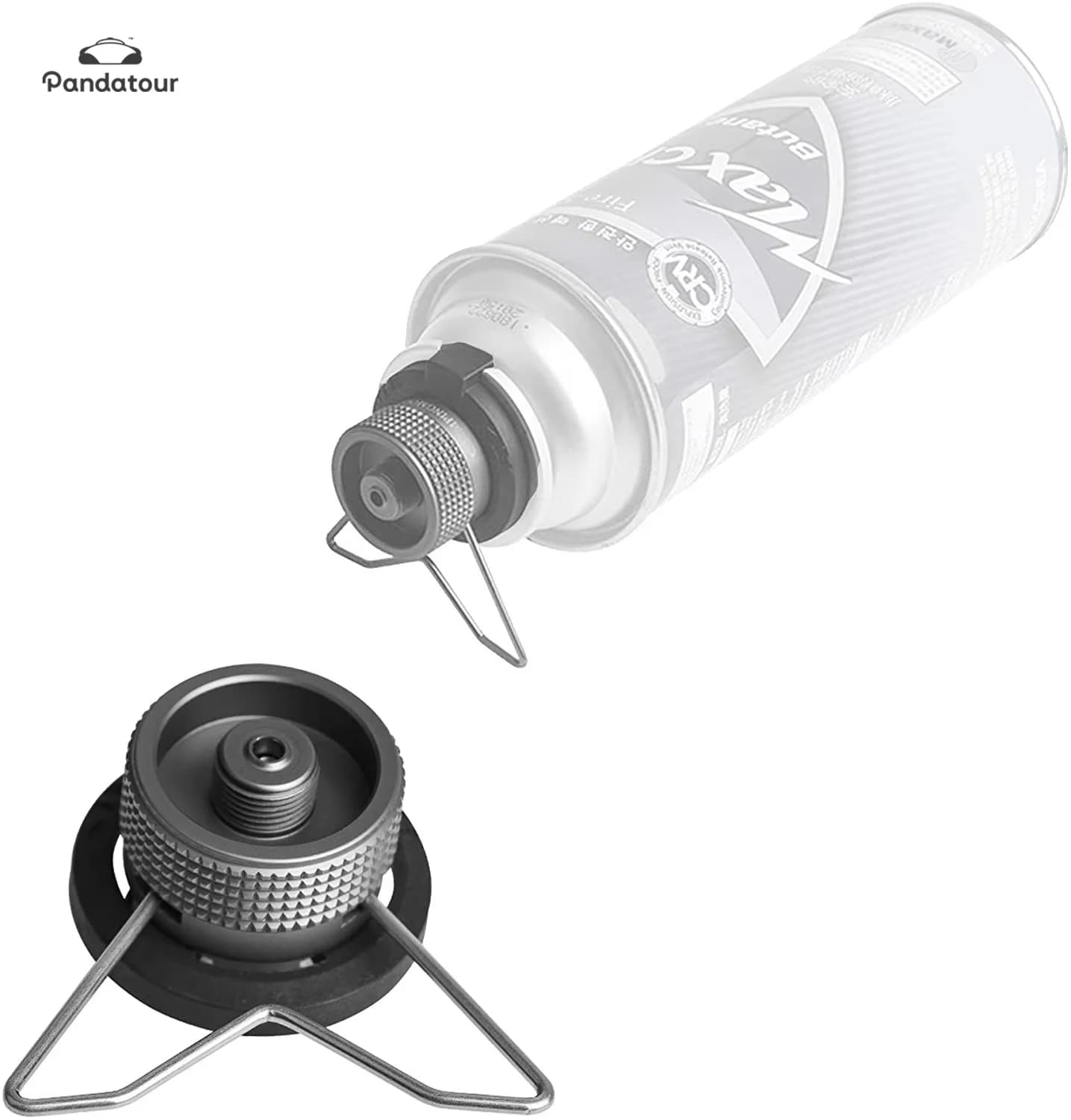 Pandatour Camping Outdoor Portable Gas Tank Converter Butane Adapter With Bracket For Picnic Hiking Camping Equipment