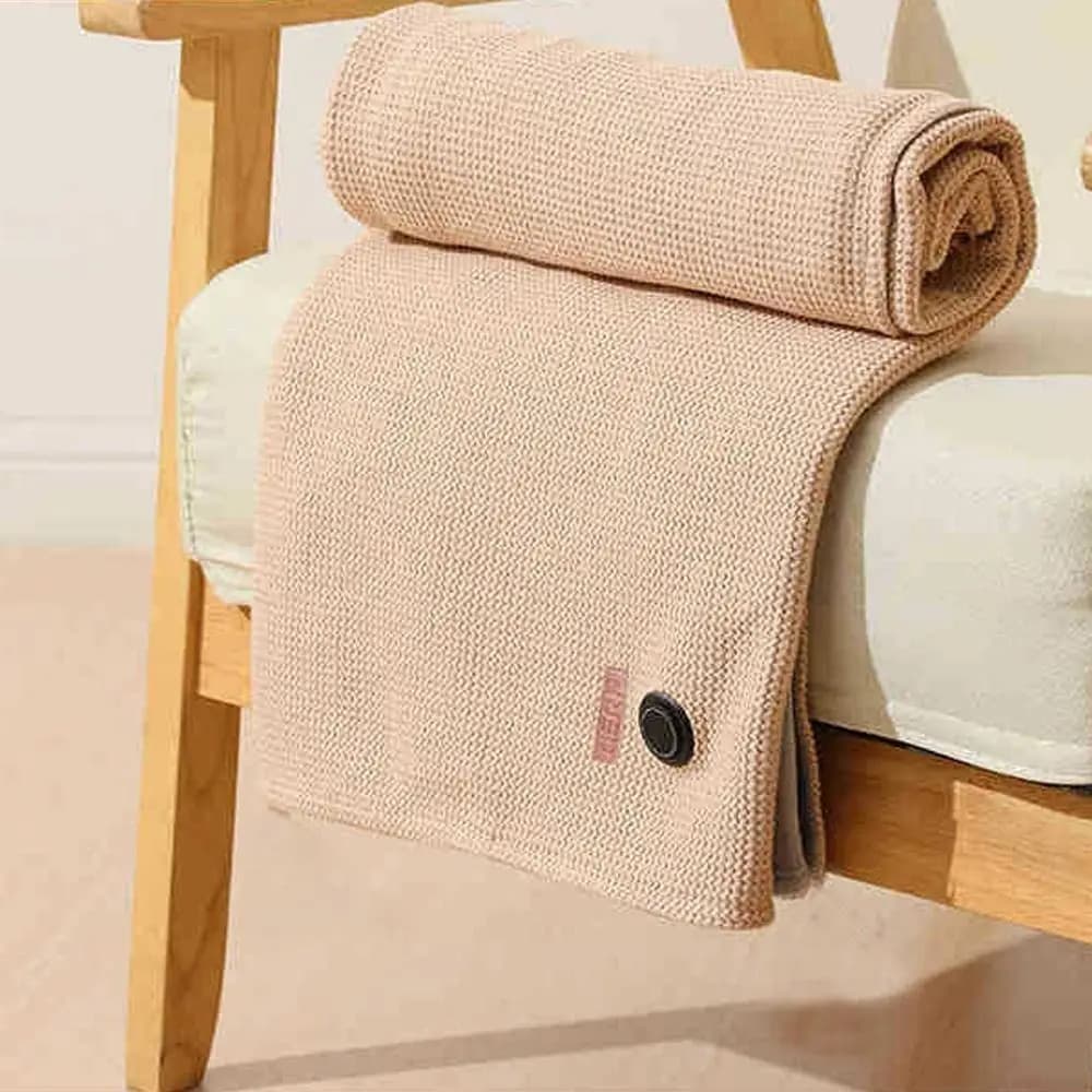 Coperta Elettrica USB Indossabile alla Moda, Lavabile, Portatile, Scaldacorpo con 3 Livelli di Riscaldamento, Coperta Riscaldante per Ufficio